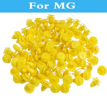 

50pcs Plastic Screw Rivet Car Styling Door Bumper Fastener Clips Yellow Universal For Mg Gs Tf Xpower 5 6 550 Sv Zr Zt Zs 3 350