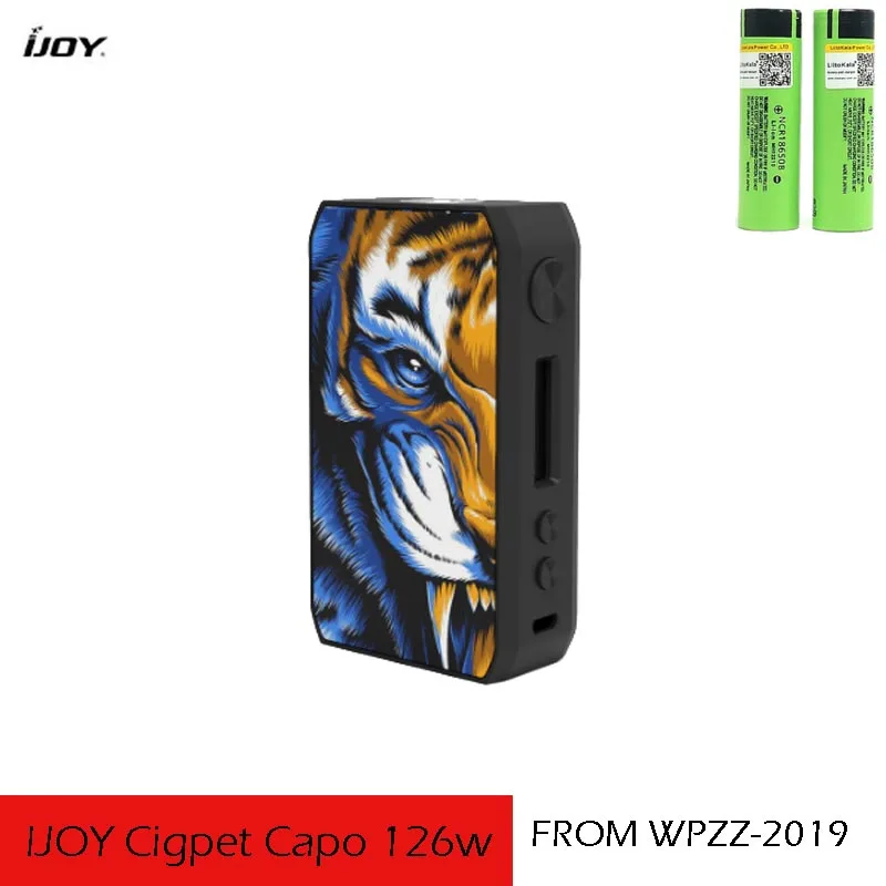 Новое поступление IJOY Cigpet Capo Box MOD 126 Вт Питание от двух батарей 18650 vape mod 0,05~ 3,0 Ом 510 Танк против drag 2/Dovpo m vv