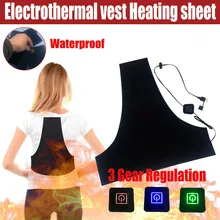 USB водонепроницаемый теплый жилет 3 шестерни регулирования нагрева для лагерь на открытом воздухе бегать прогулки снегоходы лыжный тепловой жилет с сарафаны на лямках# f