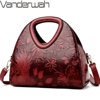 Women Leather Handbags Female Ladies Hand Hobos Bag Mother Shoulder Bag Chinese Style Crossbody Bags For Women 2024 Sac A Main 1