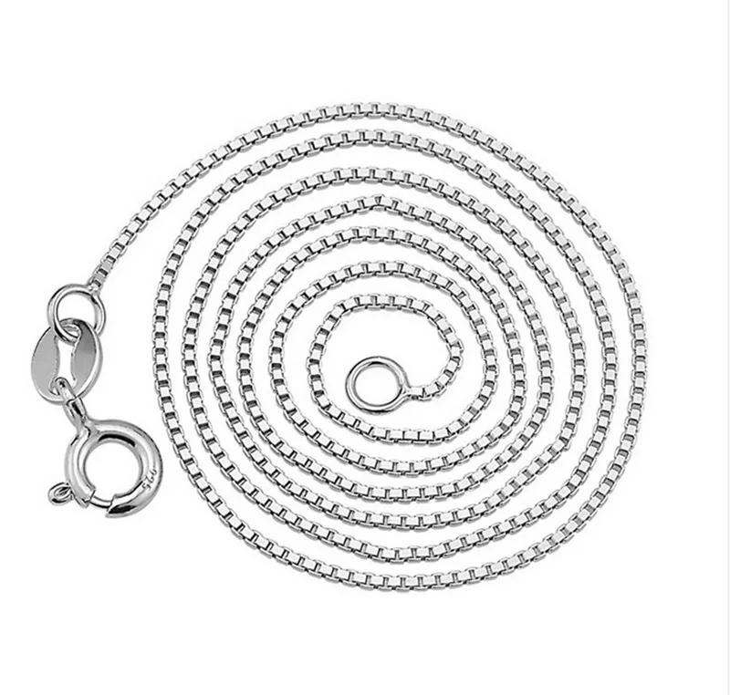 

S925 Sterling Silver Necklace Women's Short Korean-style Choker Water Wave Box Necklace Silver Accessories