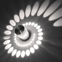 RGB спиральный с отверстиями светодиодный настенный светильник эффект настенный светильник с пультом дистанционного управления красочные Wandlamp для вечерние лобби KTV украшение дома