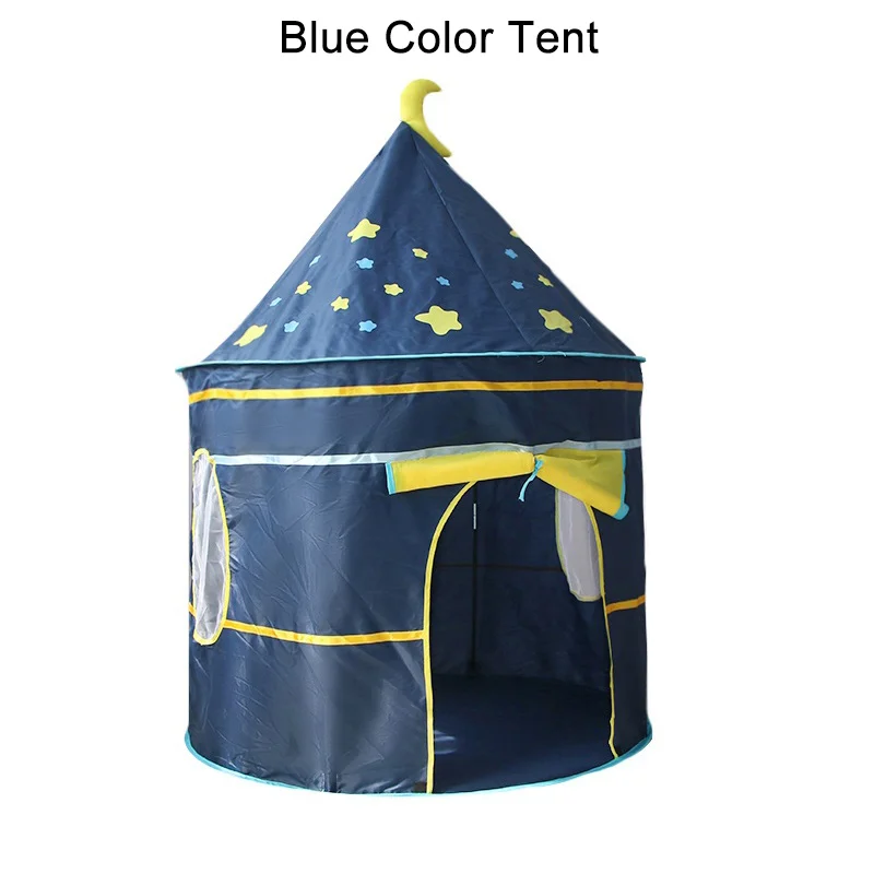 Детская складная палатка Tipi для детей, Детский игровой домик, вигвам, Замок принцессы, вигвам, Детская палатка с флагом, детская комната, игрушка - Цвет: WJ3711B