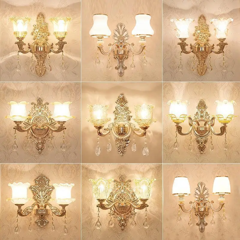 Зеркало бра Лофт Декор современная лампа Wandlamp аппликация Murale светильник кристалл Lampara De Pared интерьер настенный светильник для спальни