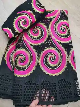

Black African Lace Fabric Swiss Voile Laces Fabrics High Quality 5+2 Cotton Lace Fabric French Lace Fabric For Women Every Dress