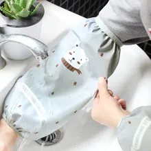 Модный чехол с милым мультяшным принтом для студентов, Длинный Водонепроницаемый чехол с манжетами для мужчин и женщин, для уборки кухни, противообрастающий, для взрослых, нарукавник Wint