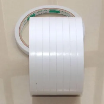 

8M White Super Strong Double Sided Adhesive Tape Paper Strong Ultra-thin High-adhesive Cotton Double-sided Tape 5 Pcs