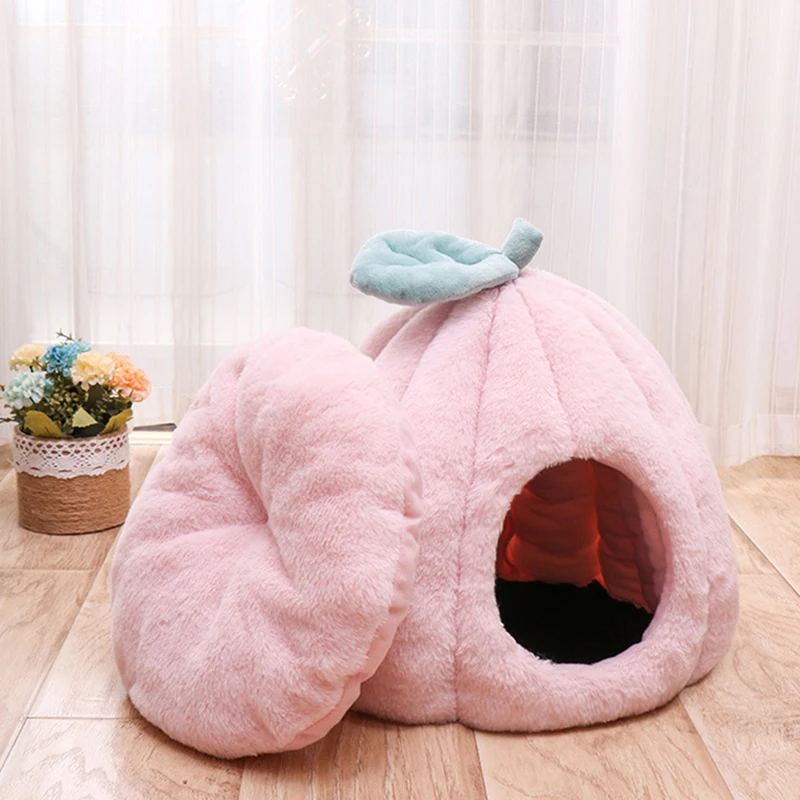 Cat Bed Kennel Pet Winter Warm Pet Cat Sleeping Nest Soft Removable Mattress Pet Bed Mat House for Small Medium Large Pet