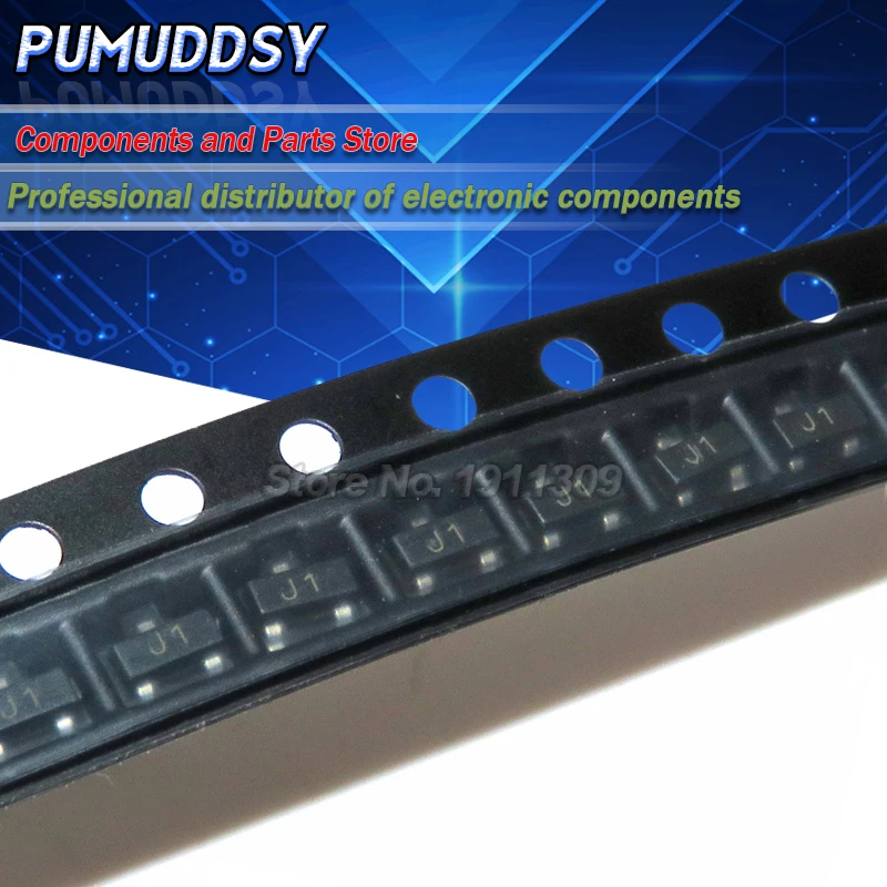 100 шт. BSS138 J1 SOT 23 BSS138LT1G SOT23 MOSFET N Channel 50V 200MA IC|Интегральные схемы| |