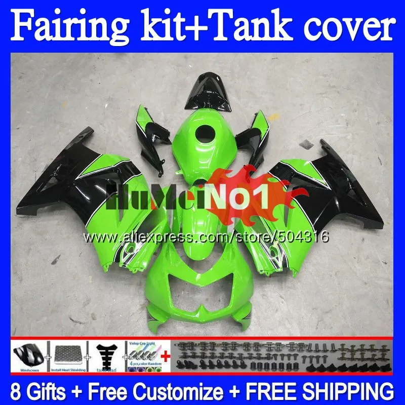 Kit For KAWASAKI EX250 ZX250 R 2008 2009 2010 2011 2012 94MC.0 EX250R ZX EX 250 250R ZX250R 08 09 10 11 12 Fairing Green black Kit For KAWASAKI EX250 ZX250 R 2008 2009 2010 2011 2012 94MC.0 EX250R ZX EX 250 250R ZX250R 08 09 10 11 12 Fairing Green black