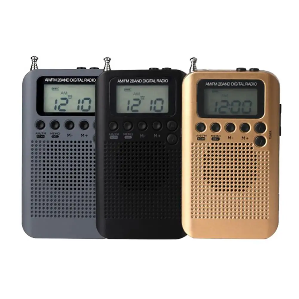 

HRD-104 Mini Portable Digital LCD Display Dual Band AM FM Stereo Radio Receiver