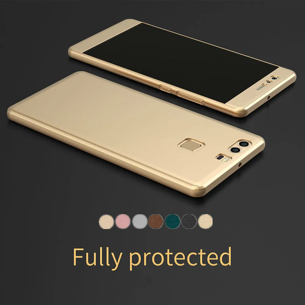 LCHULLE защита экрана чехол для Huawei P20 Lite P9 P10 Plus 360 P8 2017 Mate 10 полная защитная твердая PC