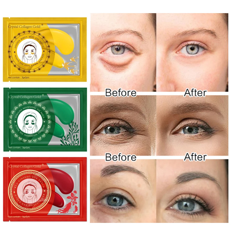 

5pair Collagen Anti Wrinkle Eye Mask Pad Moisturizing Crystal Eye Gel Patch Remove Dark Dircle Eyes Bag Anti Aging Eye Skin Care