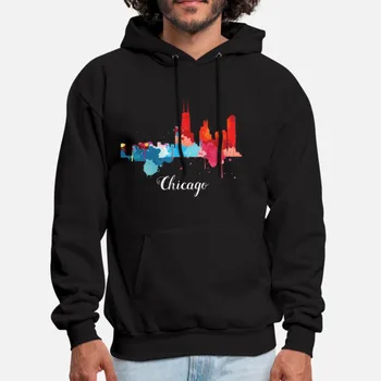 

Chicago Panorama Watercolor Hoodie Chicago Born In Born In Chicago Love Capital Art Cool Native Buildings