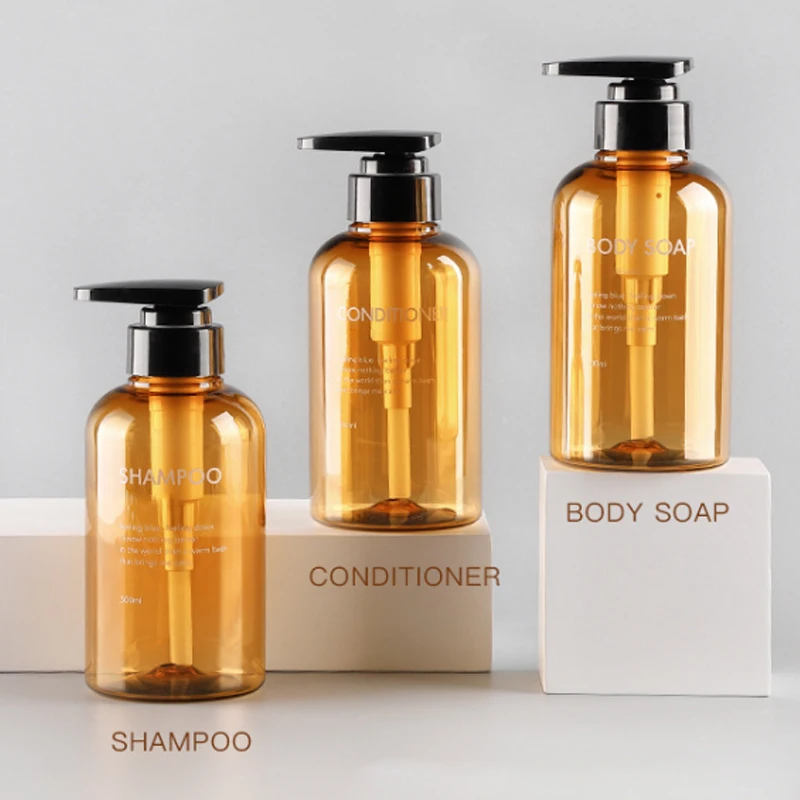 Liquid Soap Dispenser Bottle Bathroom Shampoo Body Wash Bottle Press Type Lotion Empty 300ML/500ML soap dispenser shampoo dispenser soap dispenser bottle