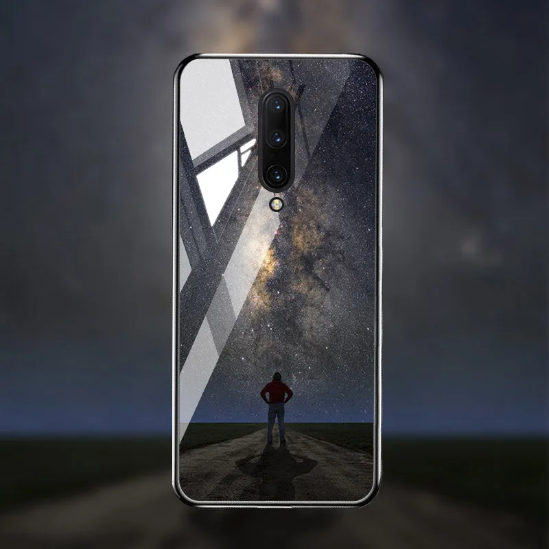 M005 Чехол из закаленного стекла для Oneplus 7T 7 Pro чехол s On для One plus 7T 7 Pro Чехол Coque Funda Bumper Coque для OnePlus 7 Pro - Цвет: M005