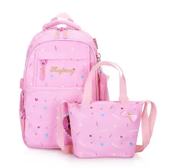 

3pcs/set Printing School Bags Backpacks Schoolbag Fashion Kids Lovely Backpack For Children Girls School bag Student Mochila sac