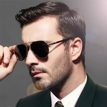 

Aviation Alloy Metal Frame Vintage Spring Leg Men Women Sunglasses Polarized Brand Design Pilot Male Sun Glasses Driving UV400