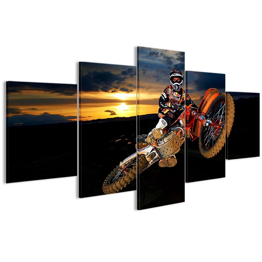 5 шт. в сетку Бабочка Орхидея холст печать настенные художники украшения