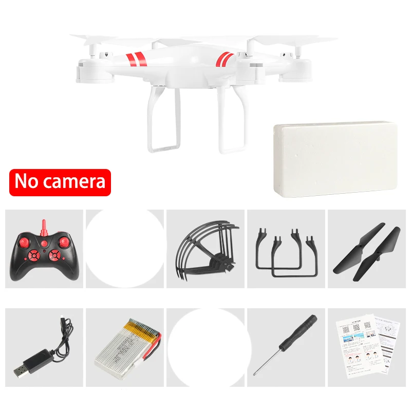 No camera Дрон 4k камера HD Wifi Трансмиссия fpv Дрон с воздушным давлением фиксированная высота четырехосный Самолет rc вертолет с камерой - Цвет: No camera