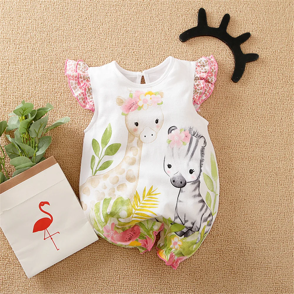 cheap baby bodysuits	 ZAFILLE Baby Costume Summer Cartoon Griaffe Baby's Rompers 2021 Girl Baby Sleepwear For Newborns Pajamas Cute Infant Clothing black baby bodysuits	 Baby Rompers