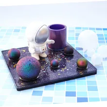 Ожерелье в форме лунного шара, силиконовое Ювелирное Украшение, сделай сам, сушеный цветок, ювелирные аксессуары, ювелирные изделия, инструменты, УФ эпоксидная смола, форма