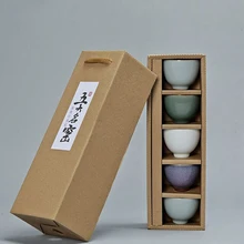 Wourmth 5 шт./компл. Традиционный китайский чай чашки Керамика высококачественный фарфор Чай набор аксессуаров Чай чашки подарочные чашки Посуда для напитков