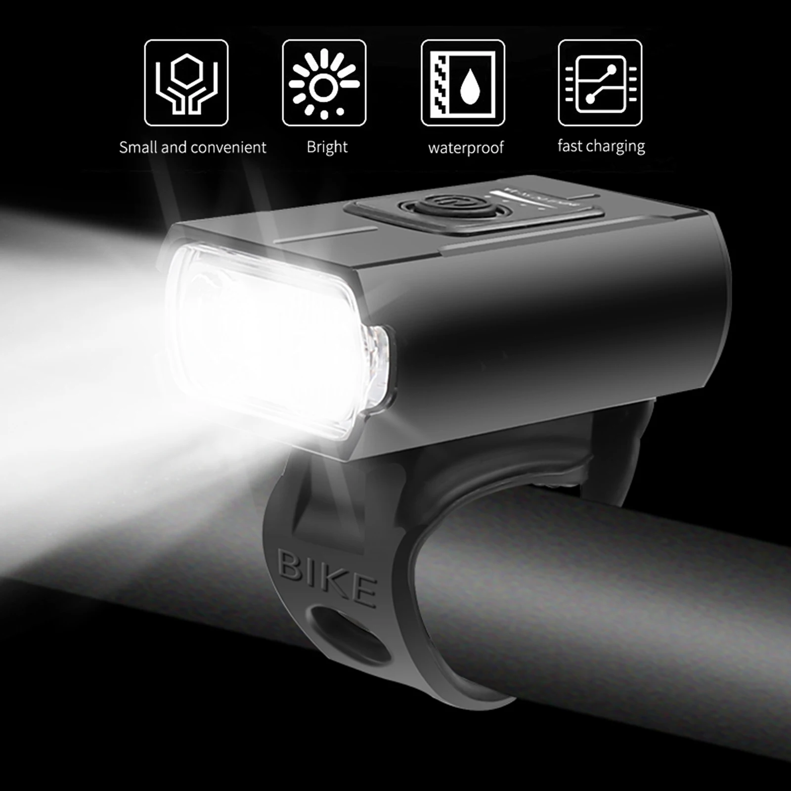 USB Rechargeable LED Powerful Head Lamp Bicycle Headlight Bike Front