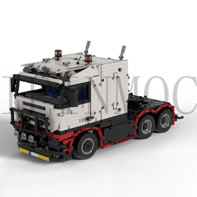 The static model of Scania trailer head technology block assembly block 6X4 shows that it can remote control 2782 pieces and is