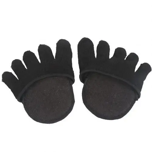 Full Toe Black 1 пара невидимых амортизирующих стелек для женской обуви на высоком каблуке, стельки для ног, полезная подошва - Цвет: Full Toe Black