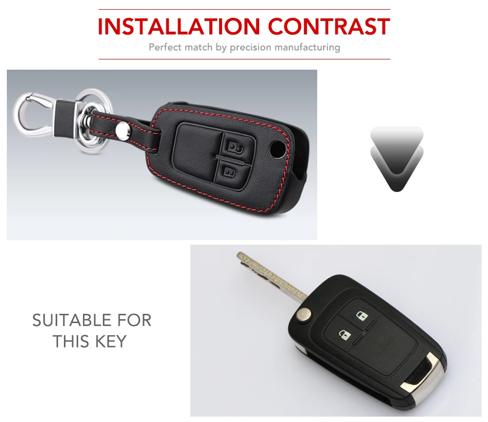 Leather Car Remote Key Fob Shell Cover Case 2 Button For Opel Astra J Corsa D Zafira C Mokka Insignia Cascada Karl Adam Meriva