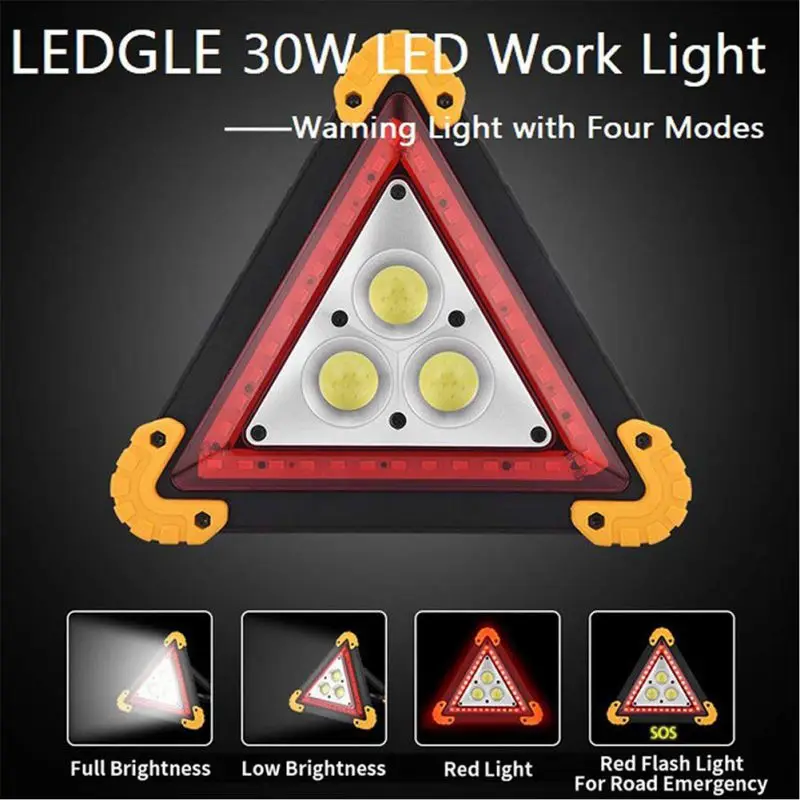 

Universal Auto Car Red Breakdown Warning Triangle Reflective Led Strips reflective tape Cars reflectors emergency stop sign