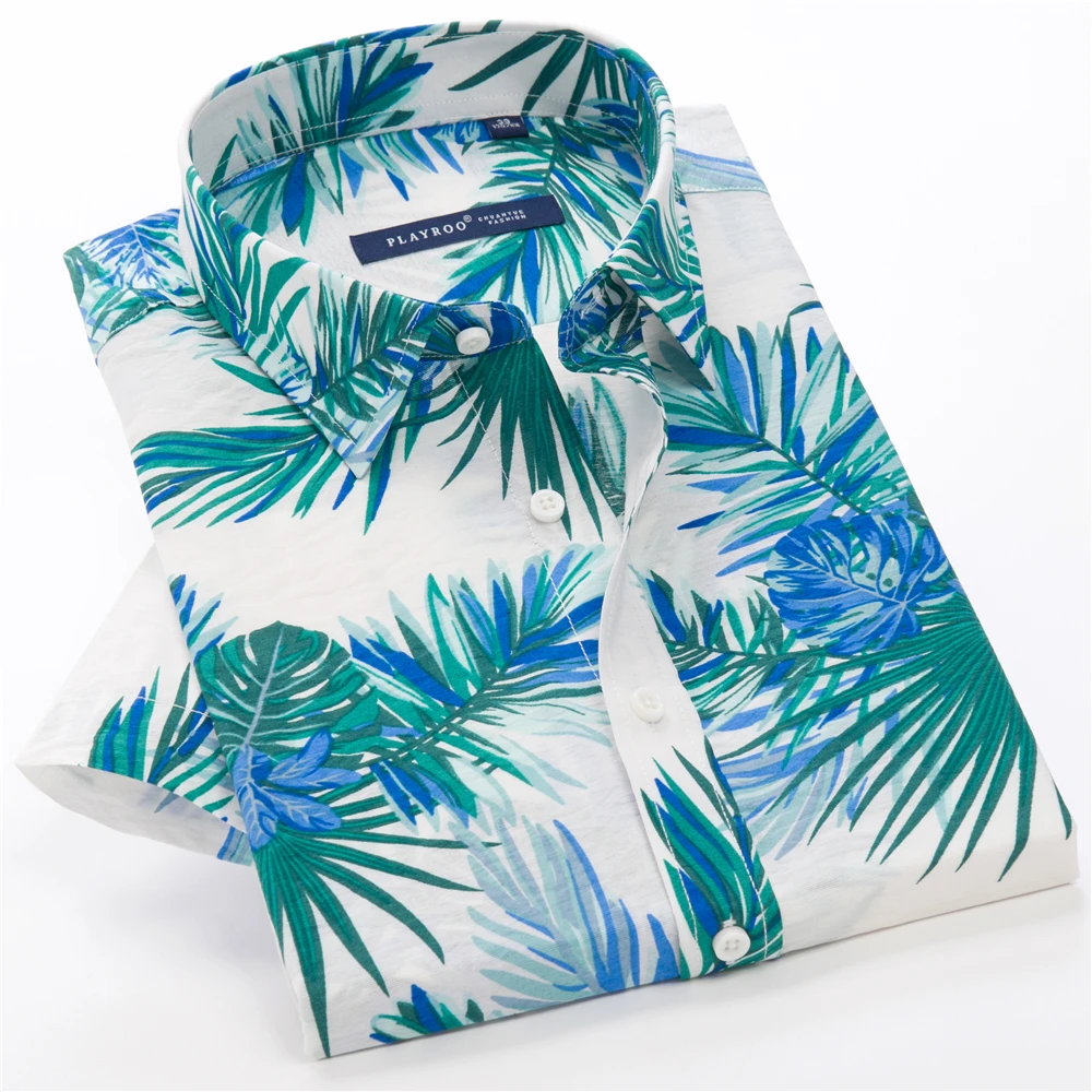 14-color de talla grande de hombres de manga corta Camisa Floral 2021 novedad de verano casuales de moda de camisa hawaiana hombre 5XL 6XL 7XL 8XL 9XL 10XL