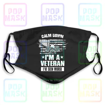 

Dust Mask with Filter I'M A Us War Veteran Dd-214 Alumni Funny 2Nd Amendmentnew Washable Reusable Mask