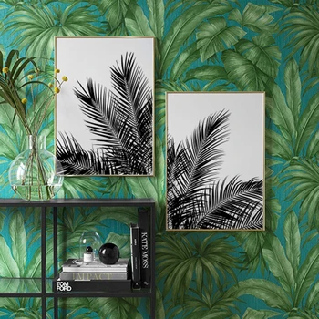 

Nordic Style Palm Poster and Prints Plant Wall Art Black and White Canvas Painting Gift for Her For Bedroom Pictures Home Decor