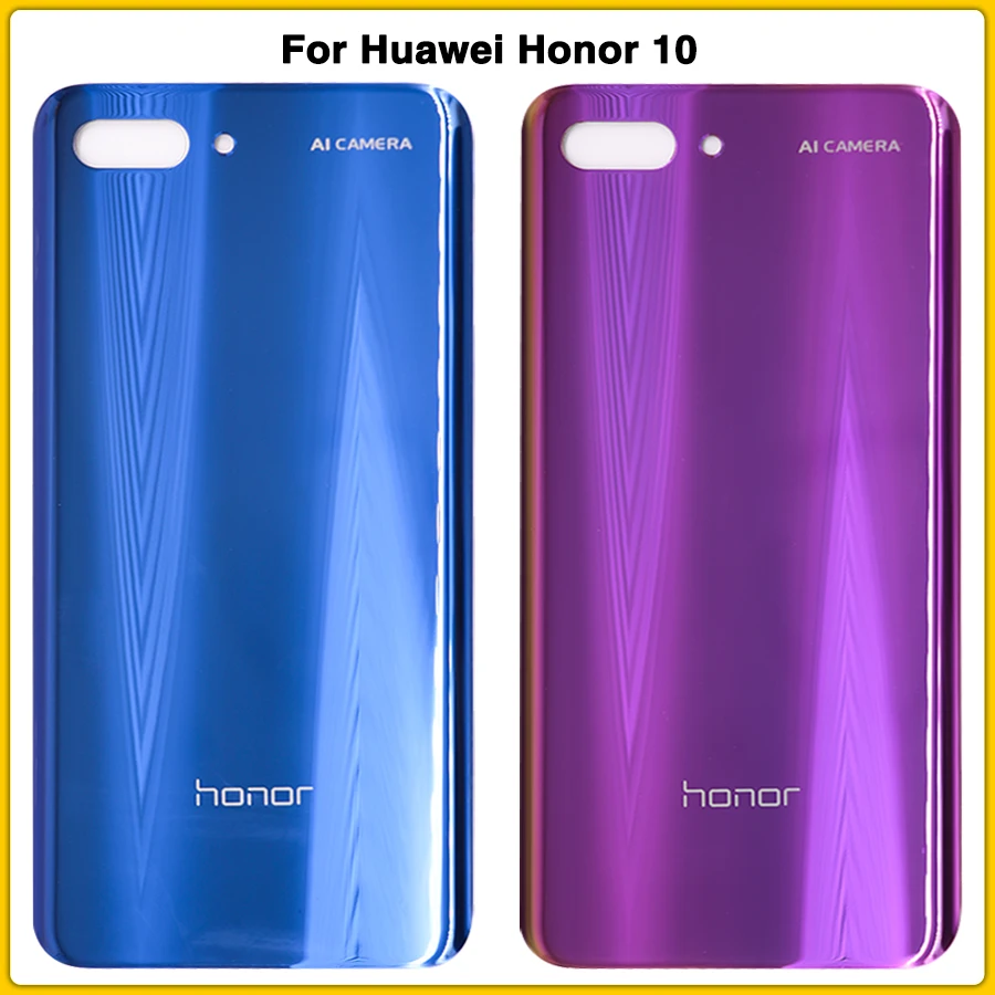 Корпус батареи чехол стекло для huawei honor 10 батарея задняя панель Задняя крышка Замена панели