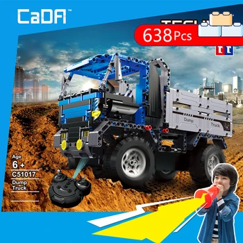 

Hot technics city Engineering building block 2.4Ghz technic series rc lepining dump truck building block Bricks Toy for gifts