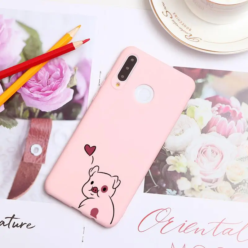 Мультяшные Силиконовые чехлы из ТПУ для huawei P30 P20 P10 P9 P8 mate 30 20 10 Lite Pro P Smart Lite Mini Pro Plus, чехлы - Цвет: hyzhu