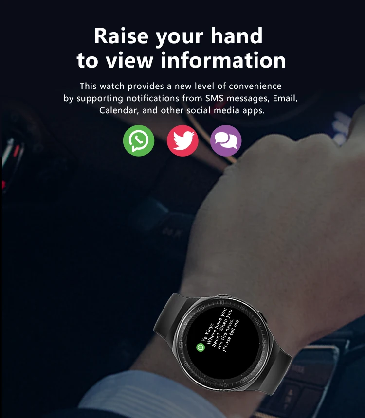 STrollAR MT3 Smart Watch Men 8G Memory Music Answer Call Smartwatch Full Touch Screen Recording Male Bracelet For IOS Android