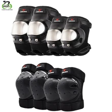 WOSAWE 4PCS/set Skating Protective Gear Knee pads Elbow pads Cycling Skateboard Ice Skating Protector Roller Volleyball Hockey destroyer pro elbow xl purple skateboard pads