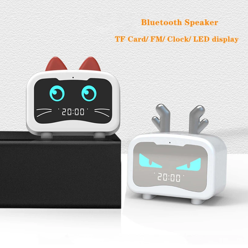 Bluetooth-динамик M1 с кошачьими ушками светодиодный дисплей портативный