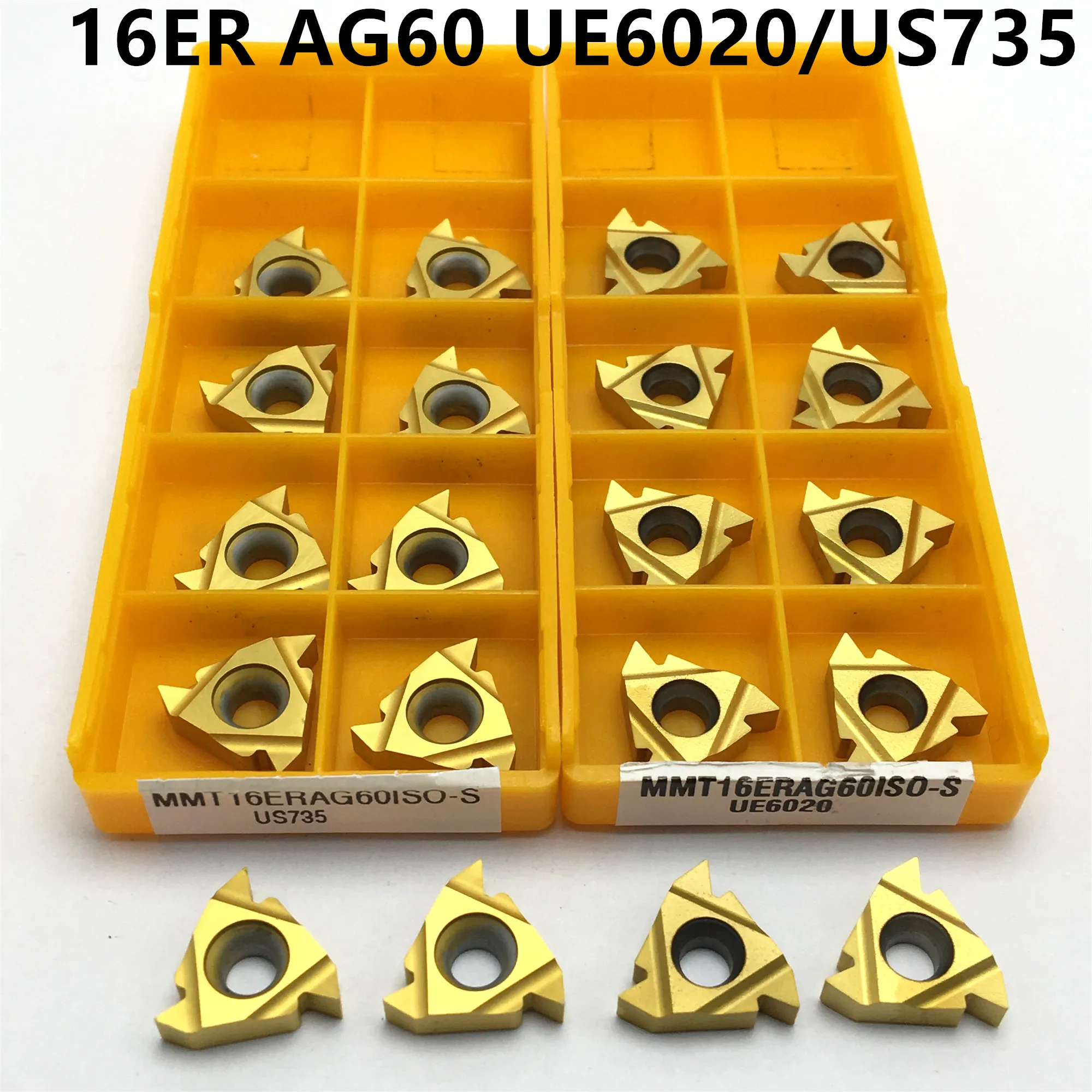 

MMT16ER AG60 UE6020 / US735 Carbide Thread Turning Tool Cutting Tool Milling Cutter CNC Tools Lathe Tool 16ERAG60 Thread Cutter