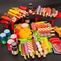 Kids Barbecue Food Set Kitchen Pretend Play Cooking Toys Girl Early Education Outdoor BBQ Parents-Child Interactive Toy 1