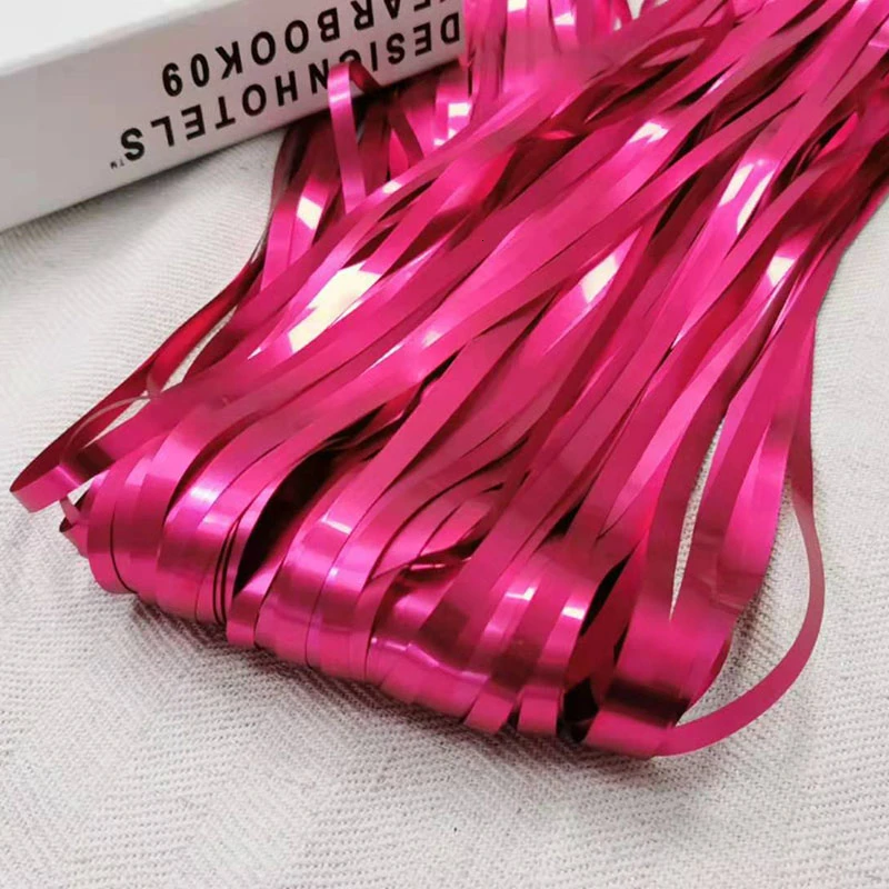 1pc Foil Fringe Curtain Birthday Party Decorations Adult Ribbon Background Wall Decoration Backdrop Wedding - Цвет: Metallic-red