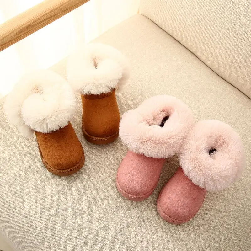 Модные зимние ботинки для девочек; теплая детская обувь для девочек; детские ботинки; бархатная зимняя обувь для мальчиков