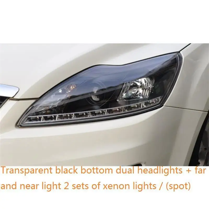 Дневной Cob Стайлинг аксессуар для бега лампа Neblineros Led Para Auto Assessoires фары автомобиля фары в сборе 09 для Ford Focus - Цвет: MODEL A