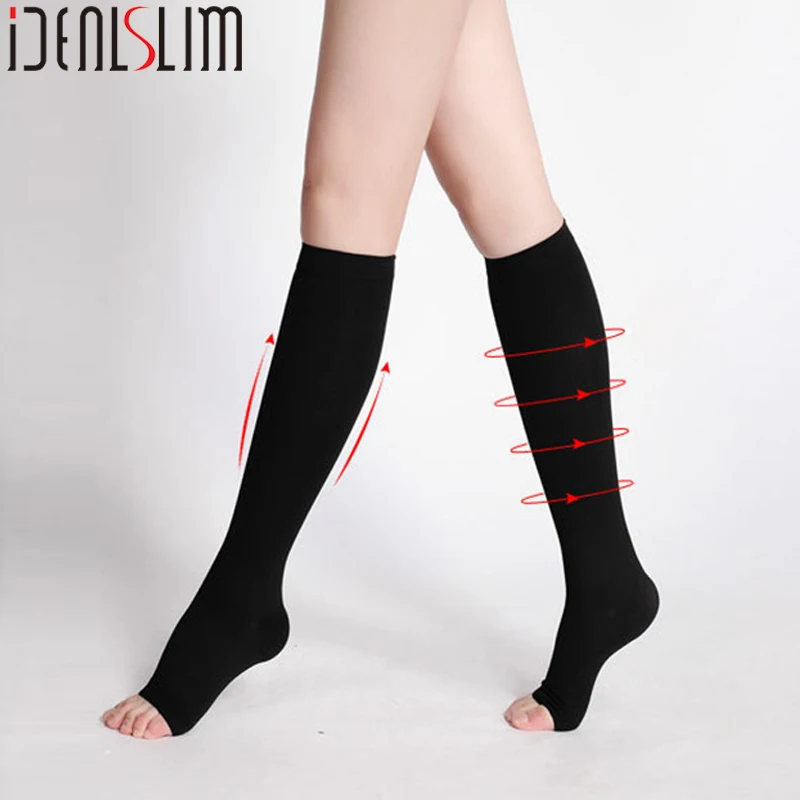 

IDEALSLIM Medical Calf Sleeve Compression Calf Support Varicose Veins Socks Knee High Long Socks