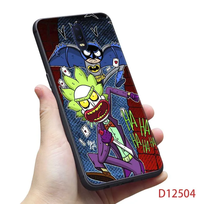 Для oneplus one plus 7 pro 7t pro 7 6 6t 5t Мягкий силиконовый чехол для телефона Забавный мультфильм Рик и Морти аниме - Цвет: D12504