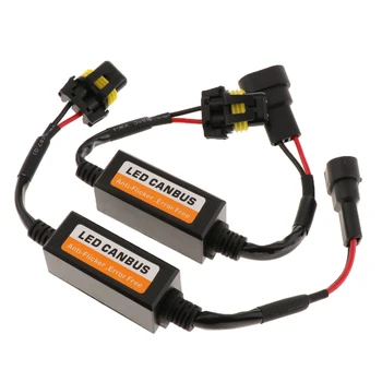 

1 Pair 9005/9006 LED Headlight Error Free Flicker Resistor Canceller Decoders
