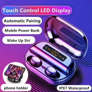 

Ottwn Bluetooth earphone 5.0 Wireless headset 8D Stereo Sport headset with LED Display 4000mAh Charging box For iPhone Xiaomi